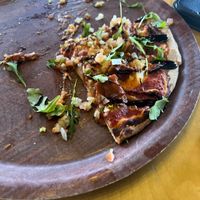 Barbecue jackfruit pizza   at Big Shed Brewing in Royal Park