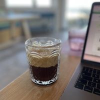 Iced coffee (plain) at The Liberty Breakfast Room in Mykonos