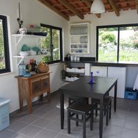 Beautiful veggie kitchen you can use at anytime with others or alone. at Colina Flora in Colares