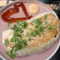 Vegan burrito  at Gun Cotton Coffee Roasters in Yandina