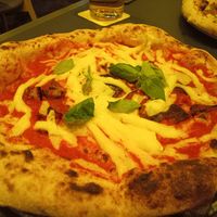Vegan Pizza Parmigana at Bella Compagnia in Vienna