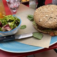 falafel burger  at Waldemar-Tagesbar in Vienna