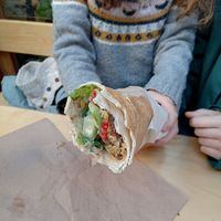 Falafel at Tabule Rasa in Corfu