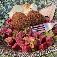 Beetroot salad  at Tabule Rasa in Corfu