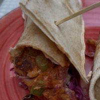 Spicy Falafel Wrap   at Tabule Rasa in Corfu