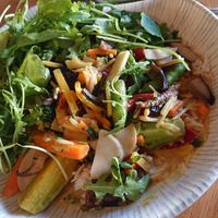 Kokos-Curry-Gemüse mit Basmatireis at Stadtwirtshaus Hopferl in Gmuend