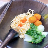 Ebiko prawn paste la mian  at Grove Cafe 素林 - Northshore Plaza I in Northeast Singapore