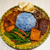 Best nasi lemak in Singapore, eggless version, recommended at Grove Cafe 素林 - Northshore Plaza I in Northeast Singapore