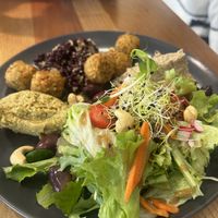 Falafel salad  at Galerie Café des Aiguilles in Chamonix-mont-blanc