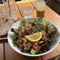 Galerie lentil and salad bowl   at Galerie Café des Aiguilles in Chamonix-mont-blanc