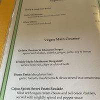 Menu  at Calf's Head in Clitheroe