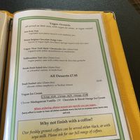 Desserts  at Calf's Head in Clitheroe