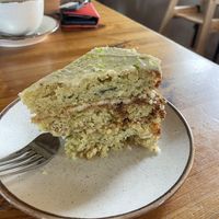 Lime and courgette cake! at Undercrag Studio & Café in Torver