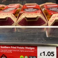 Southern fried potato wedges at Greggs in Maidstone