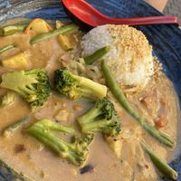 Vegan peanut curry   at MoschMosch in Heidelberg