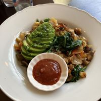 Vegan hash   at Jet Black Jewel Cafe Bar in Whitby