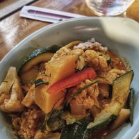 Red curry mixed with rice (dish of the day) at Mamamon Thai Eatery in Vienna