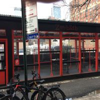 Outdoor seating at Sushi Star in New York City