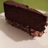 Chocolate pie at Alchemist Garden in Amsterdam