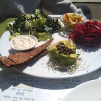 Rainbow plate at Alchemist Garden in Amsterdam