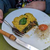 Lasagna at Alchemist Garden in Amsterdam