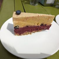 Mango blueberry pie at Alchemist Garden in Amsterdam