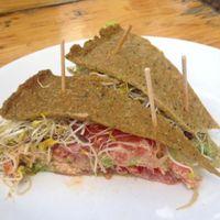 my club sandwich  at Alchemist Garden in Amsterdam