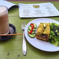 Delicious raw lasagne at Alchemist Garden in Amsterdam