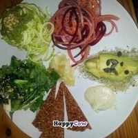 One example of a delicious raw food plate at Alchemist Garden in Amsterdam