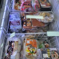 Vegan freezer section at AsianFoods Emporium in Bendigo
