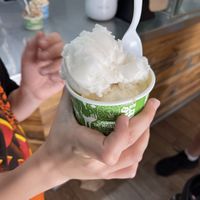 Small lemonade sorbet  at Ben & Jerry's in Universal City