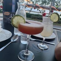 Moscow mule, and Thai fruits mocktail - yum! at Wung Nam Thai Water Palace in Caloundra