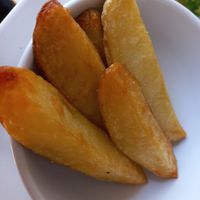 Potato wedges (order without aioli) #Veganuary at Nics Restaurant & Playground in Chiang Mai