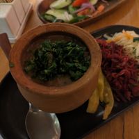 Bean stew at Georgian House in Tbilisi