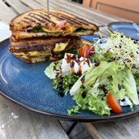 Melted cheese sandwich   at Ubuntu in Leipzig