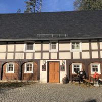 Aussenansicht at Felsenkeller in Hainewalde