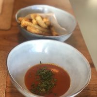 Churros com Molho de Tomate Assado  at Seiva Restaurante in Matosinhos