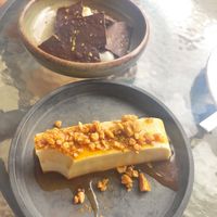 Pannacotta and Chocolate Mole at Seiva Restaurante in Matosinhos