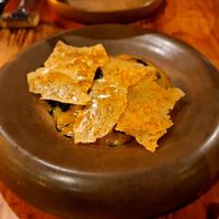 Starter of grilled leek at Seiva Restaurante in Matosinhos