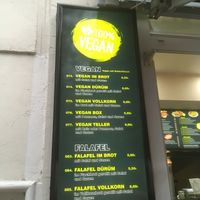 Menu at Aslan Kebap's in Hamburg