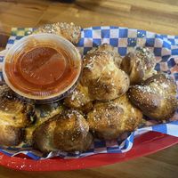 Garlic knots  at Rudy's Pizza in Portland