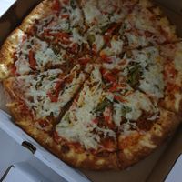 vegan pizza at Rudy's Pizza in Portland