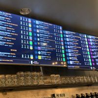 Beer menu  at District 9 Draught Haus in Dallas