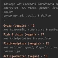 Misleading menu at Odnar in Oudenaarde