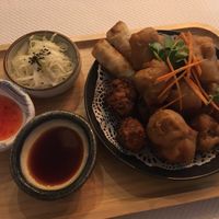 Appetizer plate at Bistro Xiao Chi in Lyon