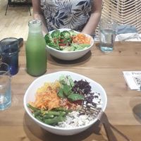 Salad bowls. Lovely, similar to what I would make at home.  at Pure. Healthy Cafe in Casablanca