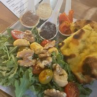 Vegan appetizer plate. 19 euros and is really small...  at Bresca in Madrid