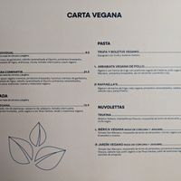Vegan menu at Bresca in Madrid