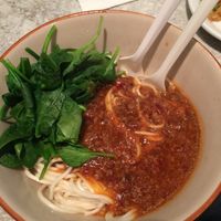 soy beef noodles  at Cafe Happy in Kirkland