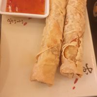 Vegan spring rolls at Chopstix in Sorrento